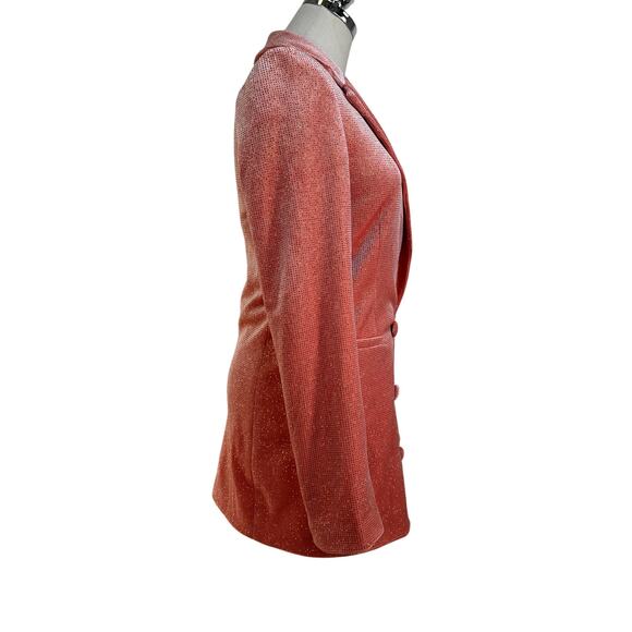 Alice McCall Midnight Jacket Pink Double Breasted Velvet Blazer - Picture 8 of 12